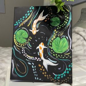 Colorful Coi Fishes On a Pond